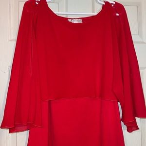Dressbarn red blouse